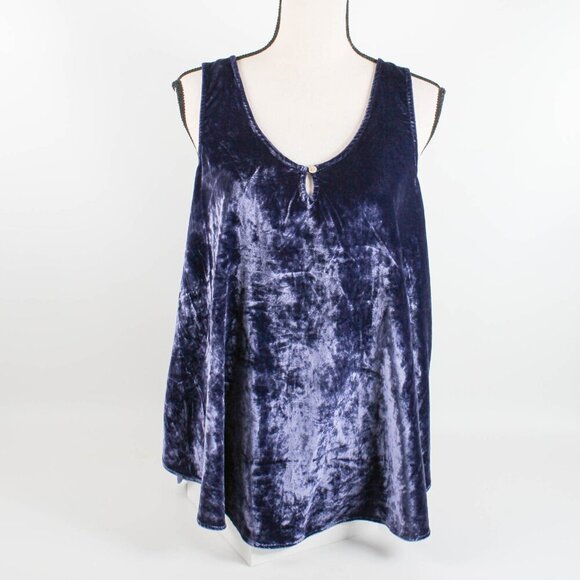 Anthropologie Suri Velvet Trapeze Tank Top - Size Medium - Picture 2 of 8